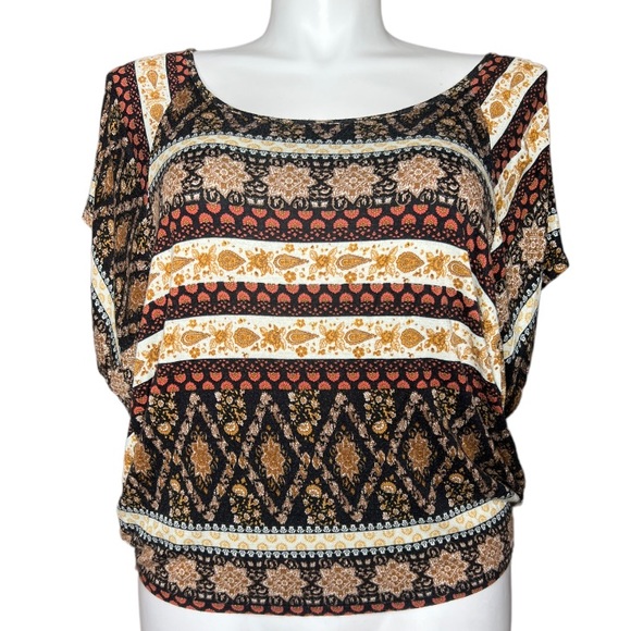 Raggs II Riches Boho Print Top size L - Picture 7 of 14